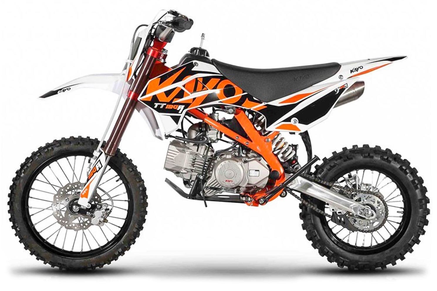 Kayo Dirtbike TT190R mit 14/17“ Räder voll einstellbares Fahrwerk und E-Start