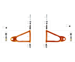 Kayo AU200 OEM Ersatzteile - oberer Querlenker