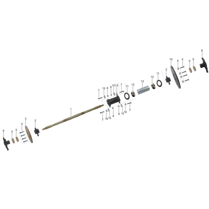 Kayo AT110 Hinterachse