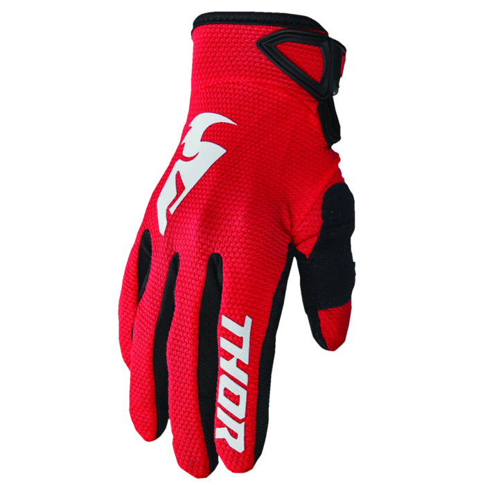 Thor Kinder Handschuhe Sector rot - weiss