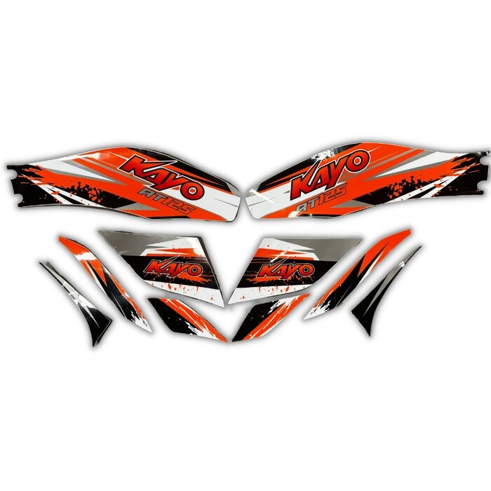 Kayo AT125 Sticker Aufkleber Set