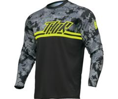 Thor Kinder Jersey Sector Digi charcoal schwarz