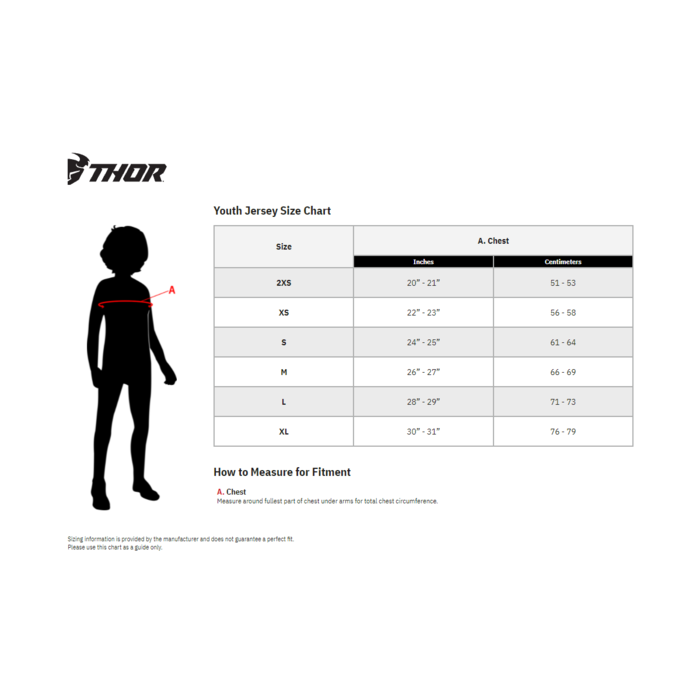 Thor Kinder Jersey Sector Digi charcoal schwarz