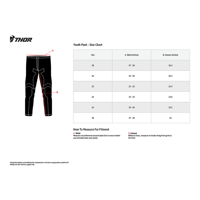 Thor Kinder Hose Sector Digi charcoal schwarz