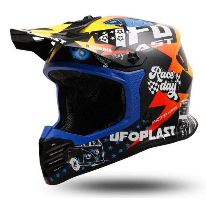 UFO Kinder Motocross Helm Korey multi