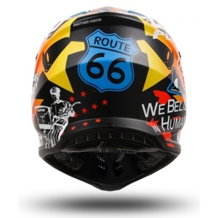 UFO Kinder Motocross Helm Korey multi