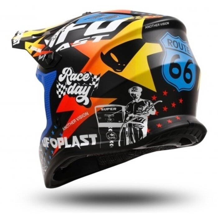 UFO Kinder Motocross Helm Korey multi