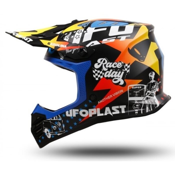UFO Kinder Motocross Helm Korey multi