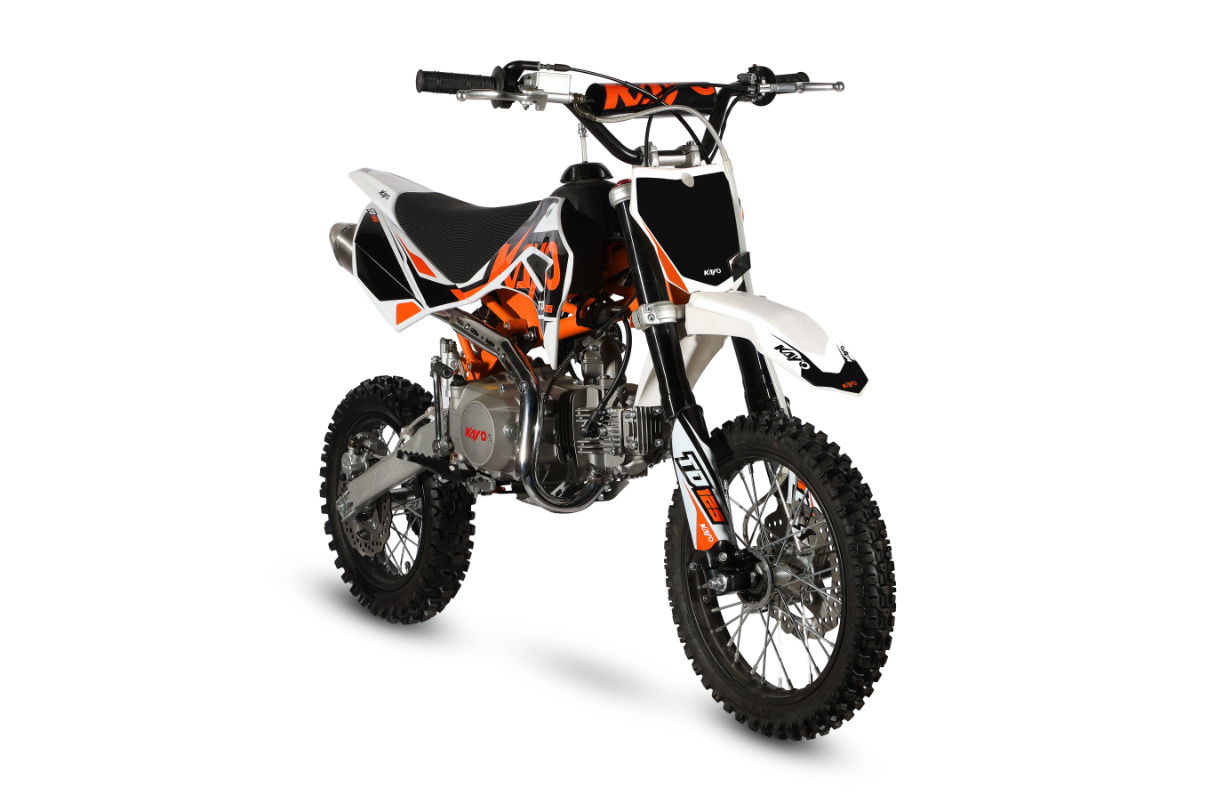 Kayo TD 125  mit 12/14“ Räder 4 Gang Schalter - Kickstart