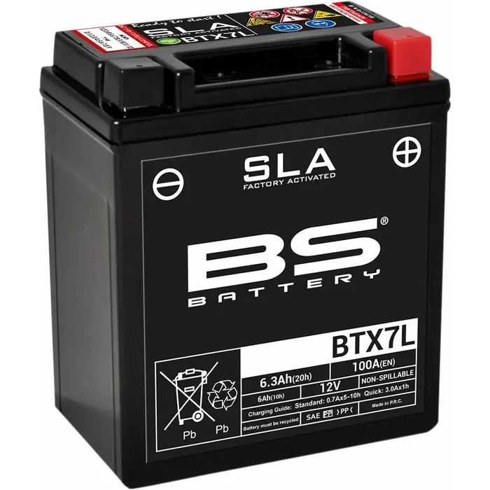 BS Batterie Batterie BTX7L SLA werksseitig aktivierte wartungsfreie AGM-Batterien