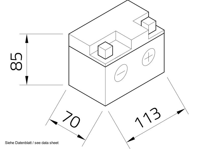 Intact Batterie GEL12-4L-BS - Gel YTX4L-BS - 12V, 3Ah, 60A