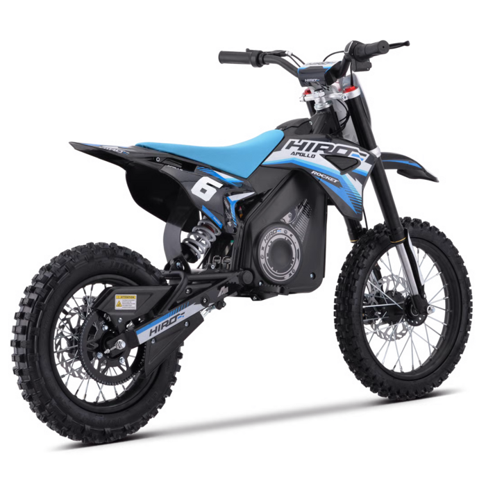 Rocket Dirtbike 1300W 48V 14/12 Zoll Lithium Akku 13Ah Elektro Crossbike