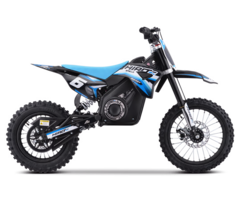 Rocket Dirtbike 1300W 48V 14/12 Zoll Lithium Akku 13Ah Elektro Crossbike