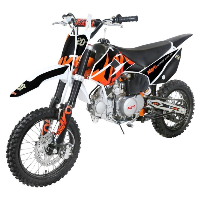 Kayo TD 125  mit 12/14“ Räder 4 Gang Schalter - E-Start & Kickstart