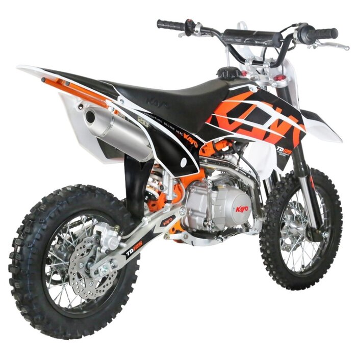 Kayo TD 125  mit 12/14“ Räder 4 Gang Schalter - E-Start & Kickstart