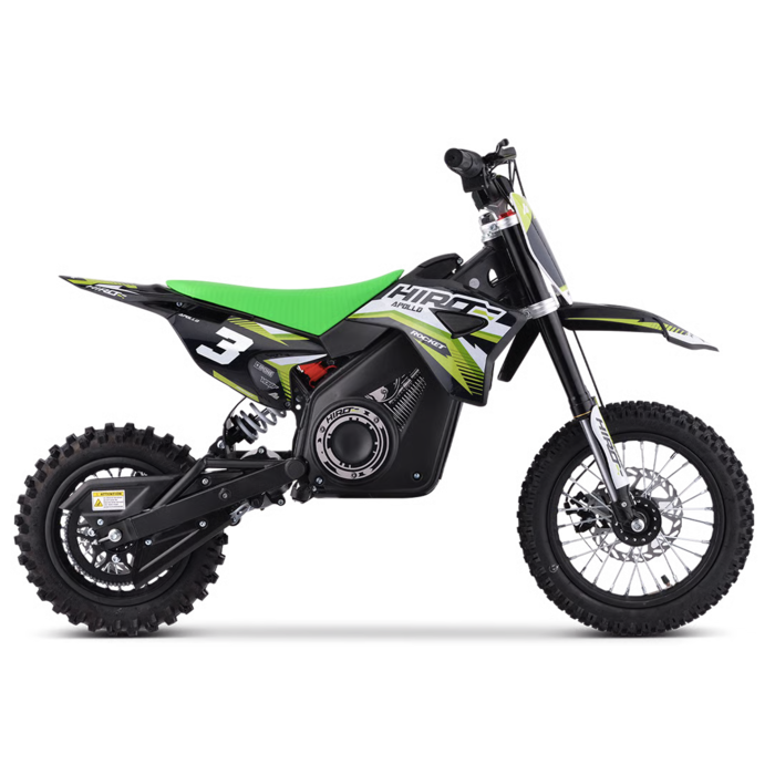 Apollino Rocket Hiro Dirtbike 1000W / max 1200W 36V 10/12 Zoll Lithium Akku 12Ah Elektro Crossbike