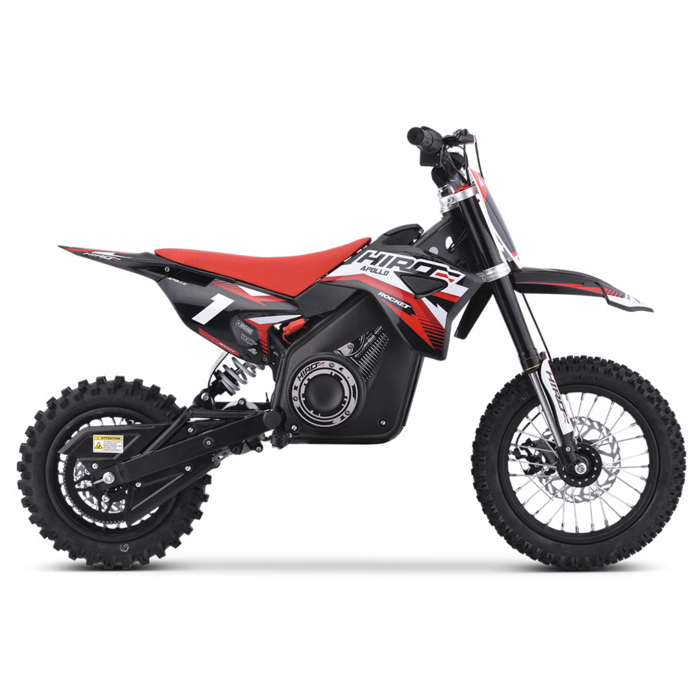 Apollino Rocket Hiro Dirtbike 1000W / max 1200W 36V 10/12 Zoll Lithium Akku 12Ah Elektro Crossbike