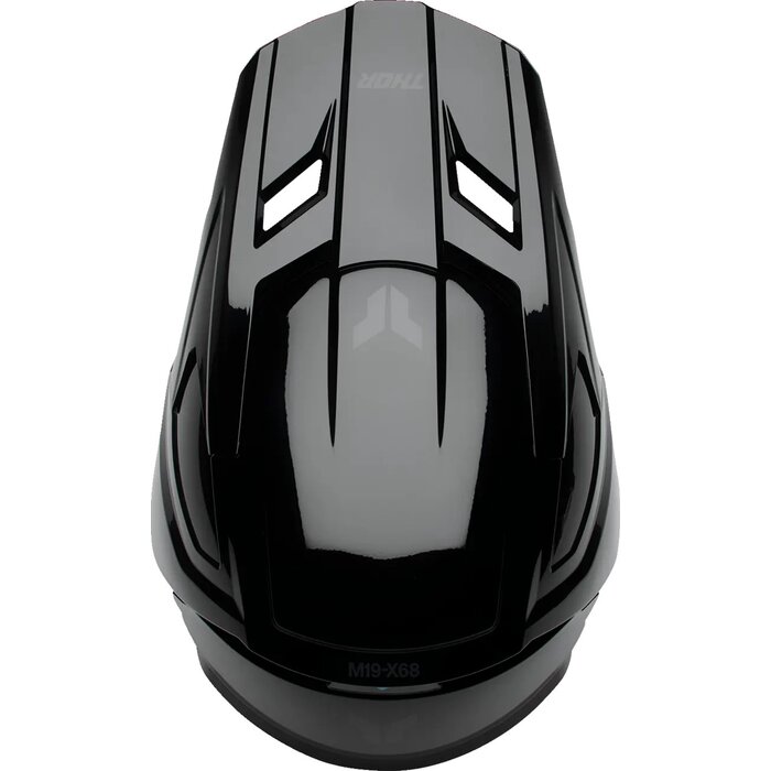 Thor Kinderhelm Fleet Blackout Helm - schwarz glänzend