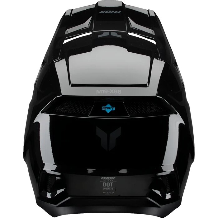 Thor Kinderhelm Fleet Blackout Helm - schwarz glänzend