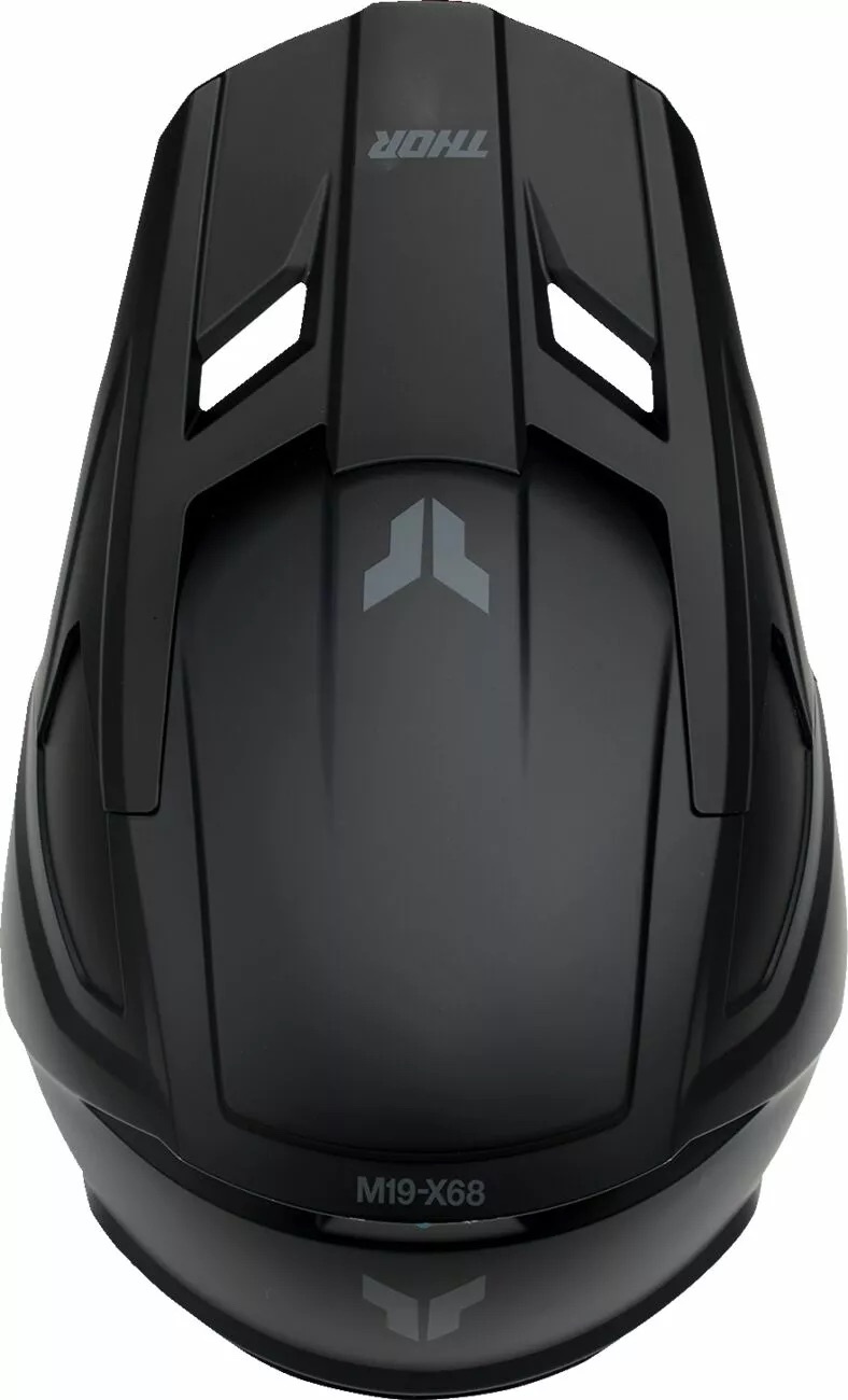 Thor Kinderhelm Fleet Blackout Helm - schwarz matt