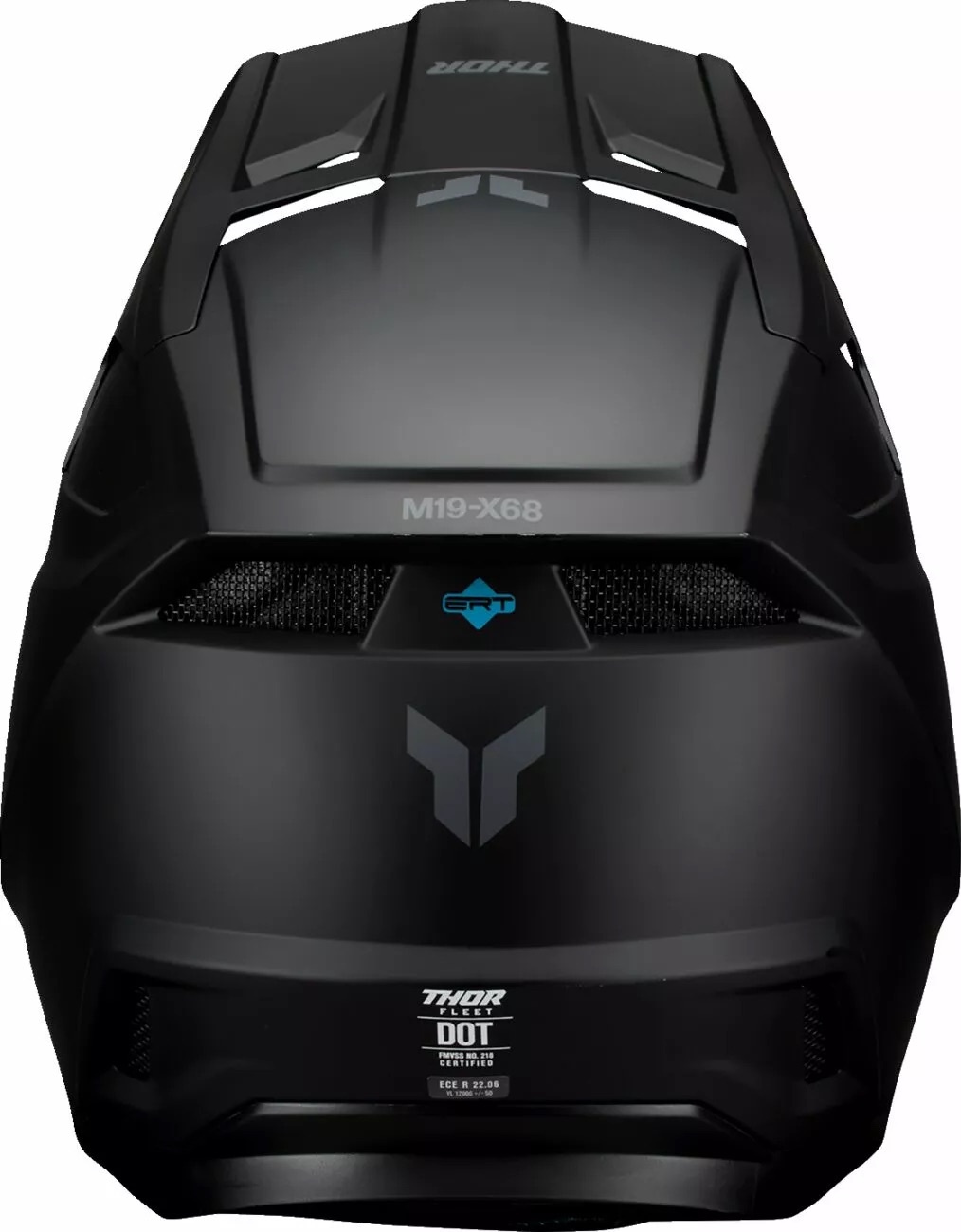 Thor Kinderhelm Fleet Blackout Helm - schwarz matt