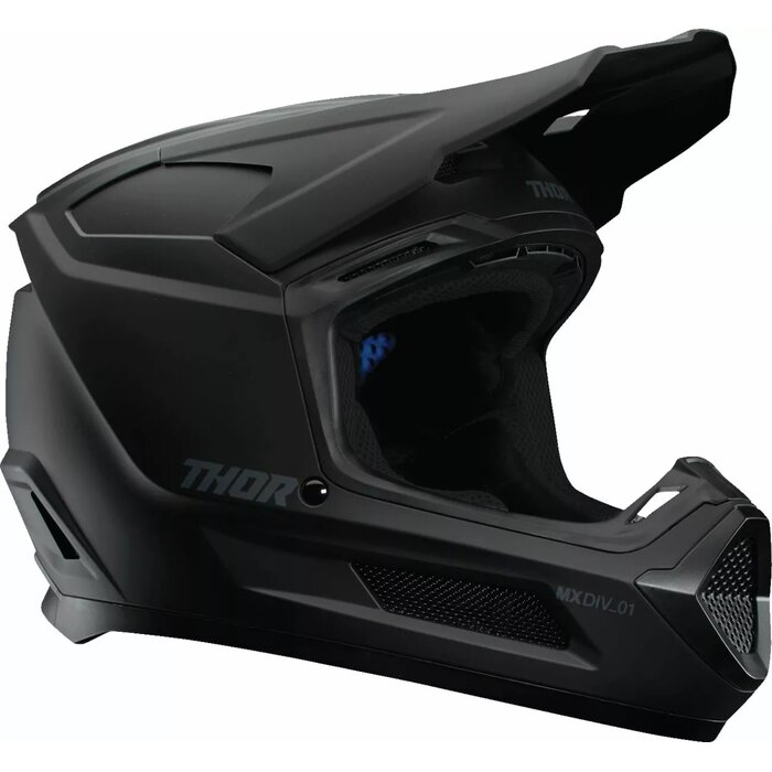 Thor Kinderhelm Fleet Blackout Helm - schwarz matt