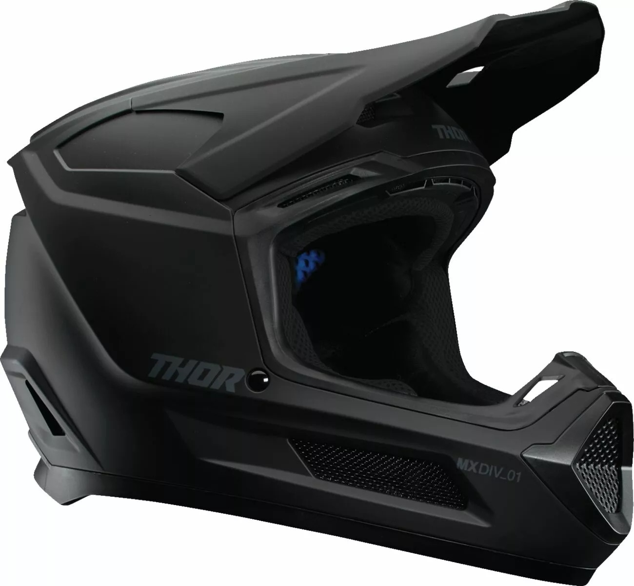 Thor Kinderhelm Fleet Blackout Helm - schwarz matt