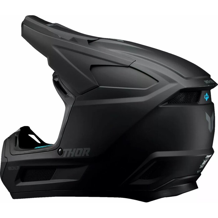 Thor Kinderhelm Fleet Blackout Helm - schwarz matt