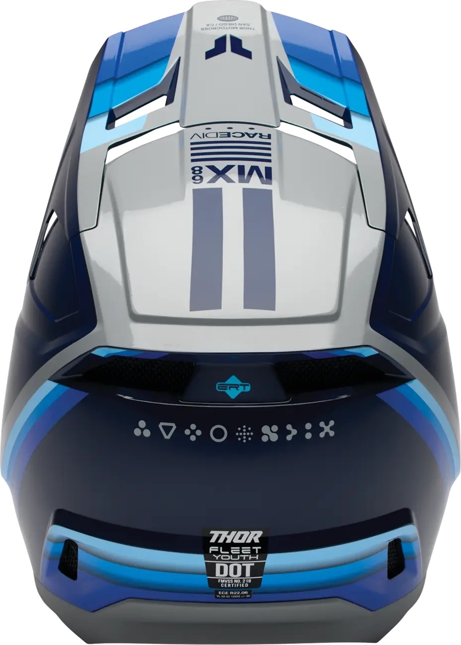 Thor Kinderhelm Fleet Defy blau grau