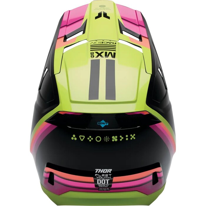 Thor Kinderhelm Fleet Defy schwarz pink gelb