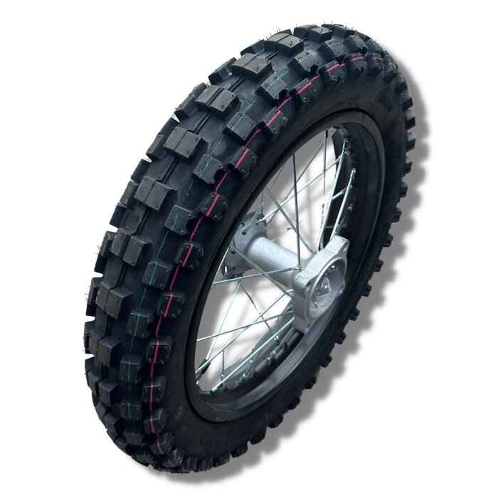 Kayo Dirtbike Komplettrad 12" für hinten für 15mm Achse