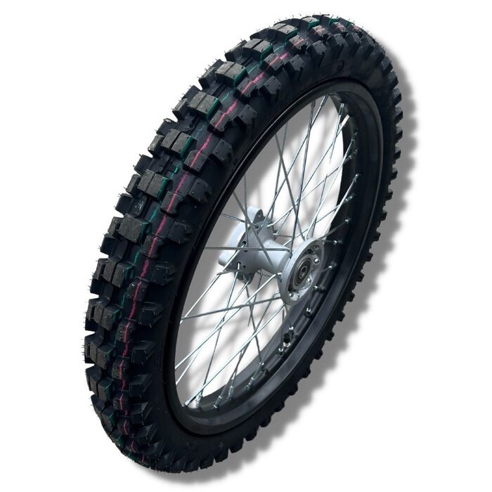 Kayo Dirtbike Komplettrad 14" für vorne für 15mm Achse