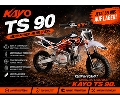 Kayo Dirtbike TS90 mit 10/12“ Räder Semiautomatik - E-Start