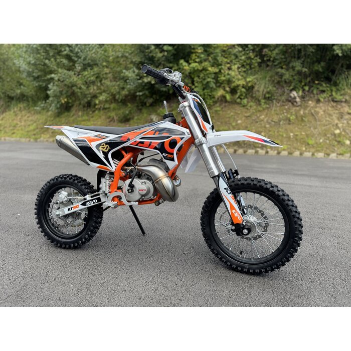 Kayo Dirtbike KT50 RACING - 50 cc 2-Takt 9 PS Räder 14"-12"