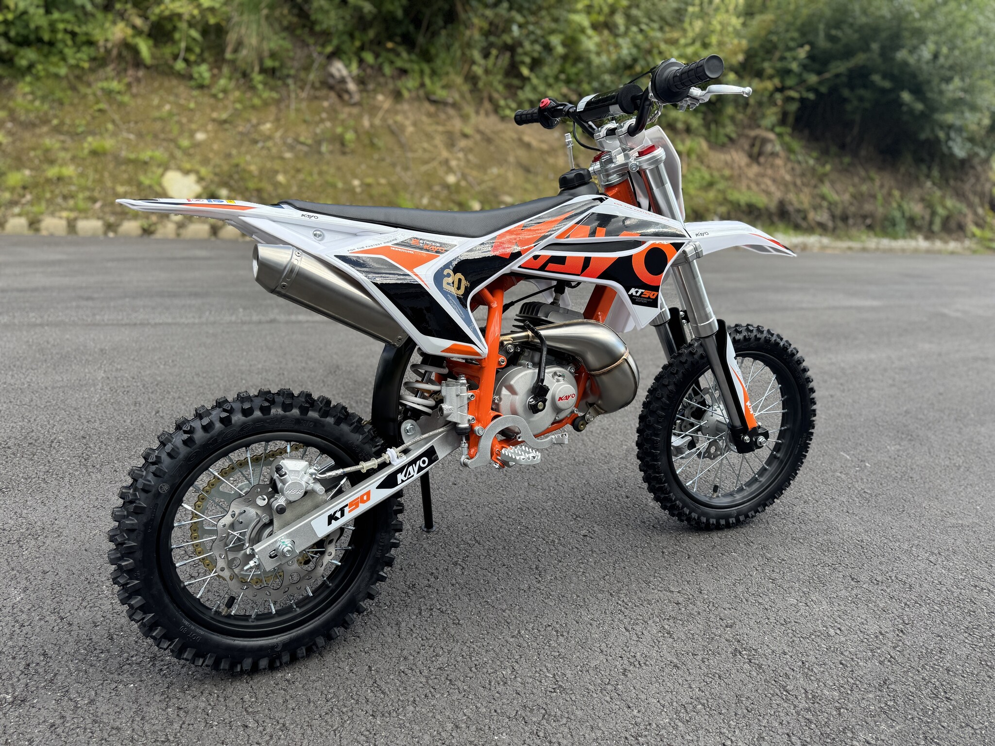Kayo Dirtbike KT50 RACING - 50 cc 2-Takt 9 PS Räder 14"-12"