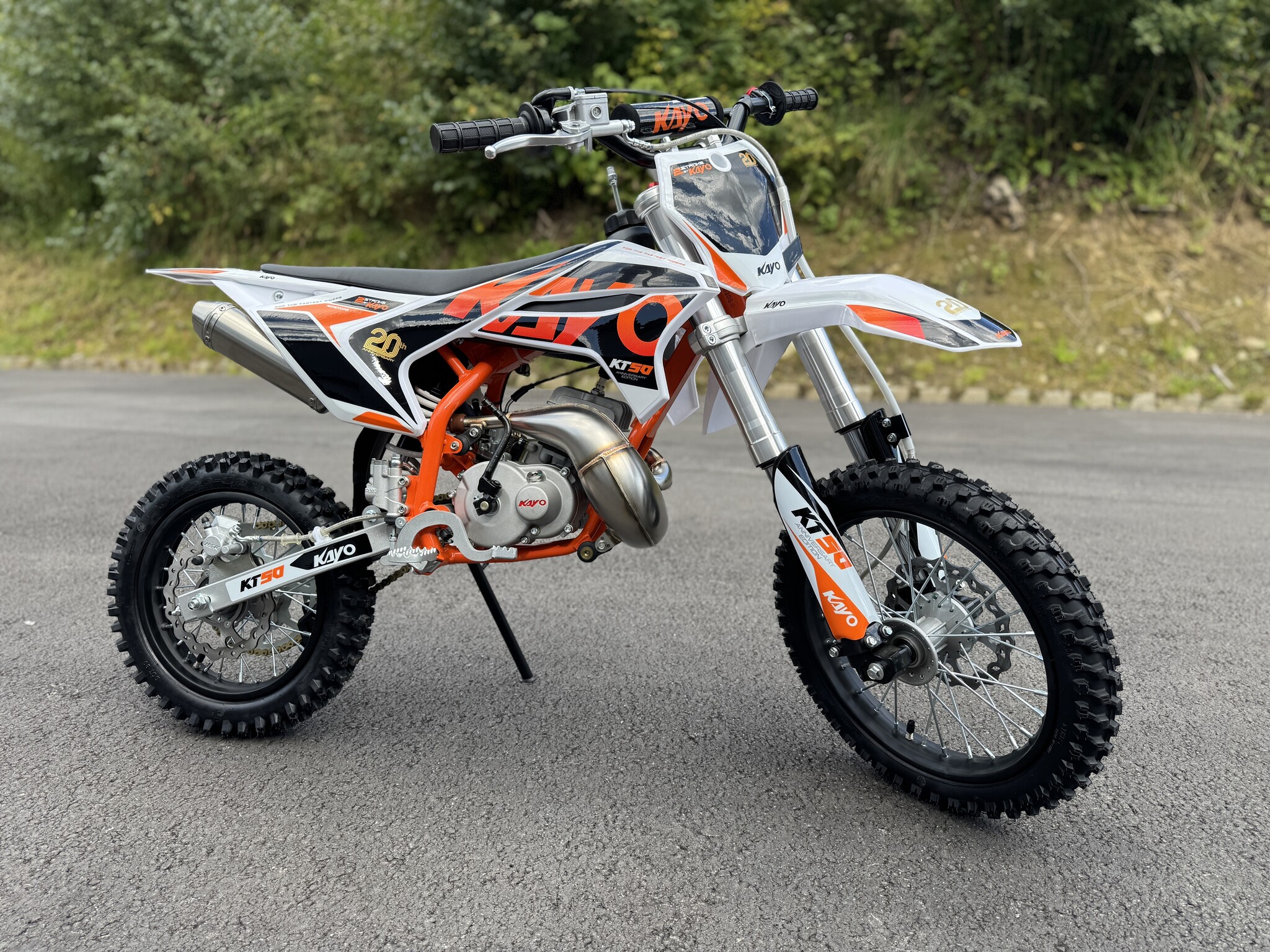 Kayo Dirtbike KT50 RACING - 50 cc 2-Takt 9 PS Räder 14"-12"