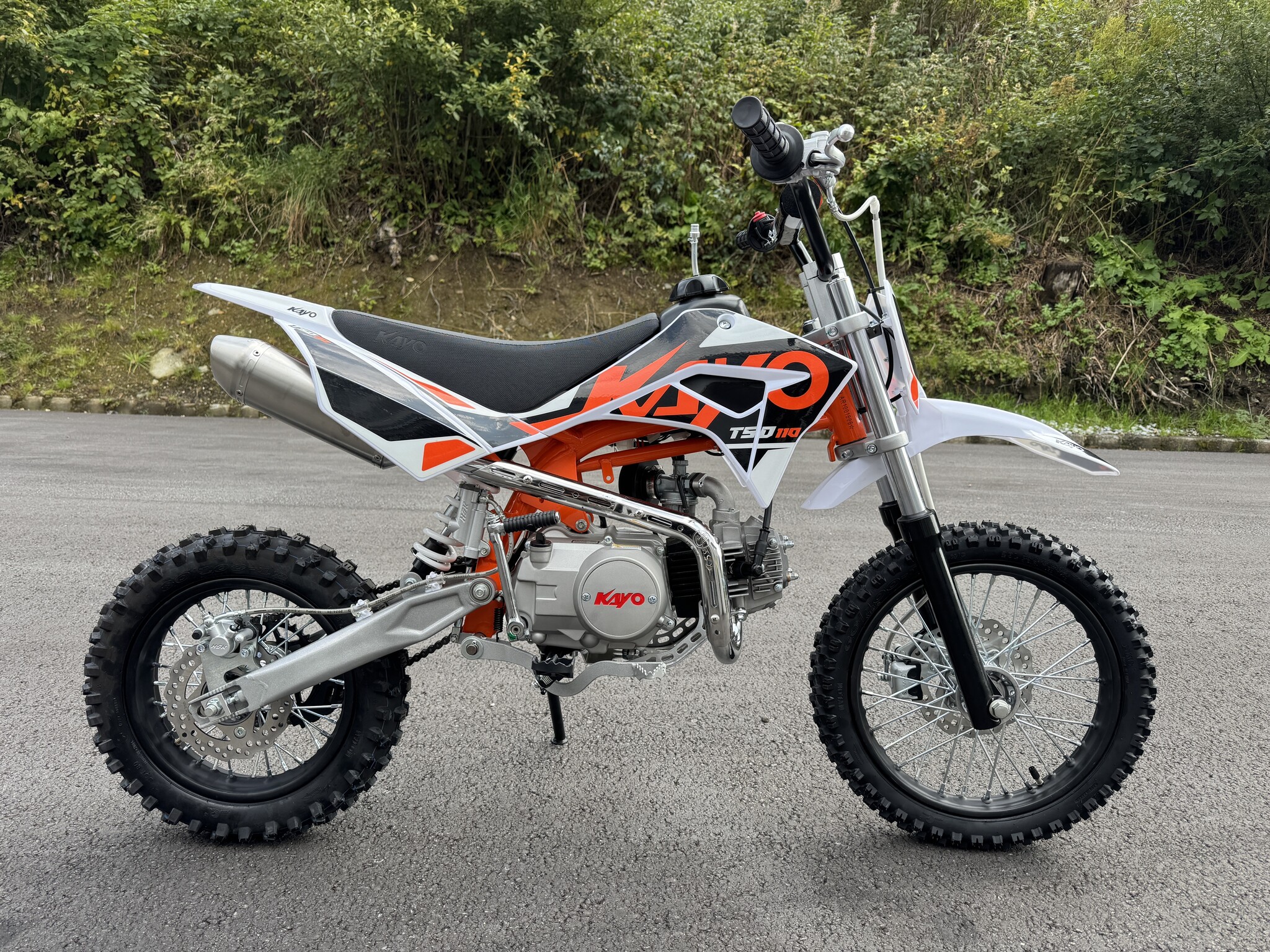 Kayo TSD 110 mit 12/14“ Räder Semiautomatik - E-Start & Kickstart
