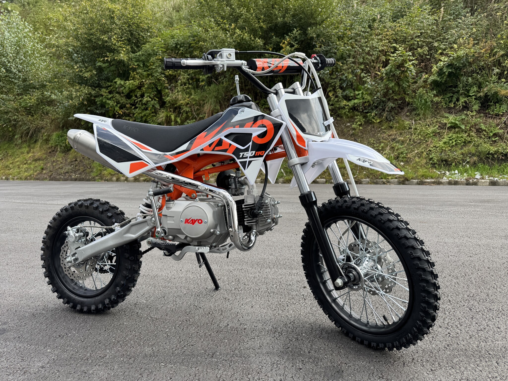 Kayo TSD 110 mit 12/14“ Räder Semiautomatik - E-Start & Kickstart
