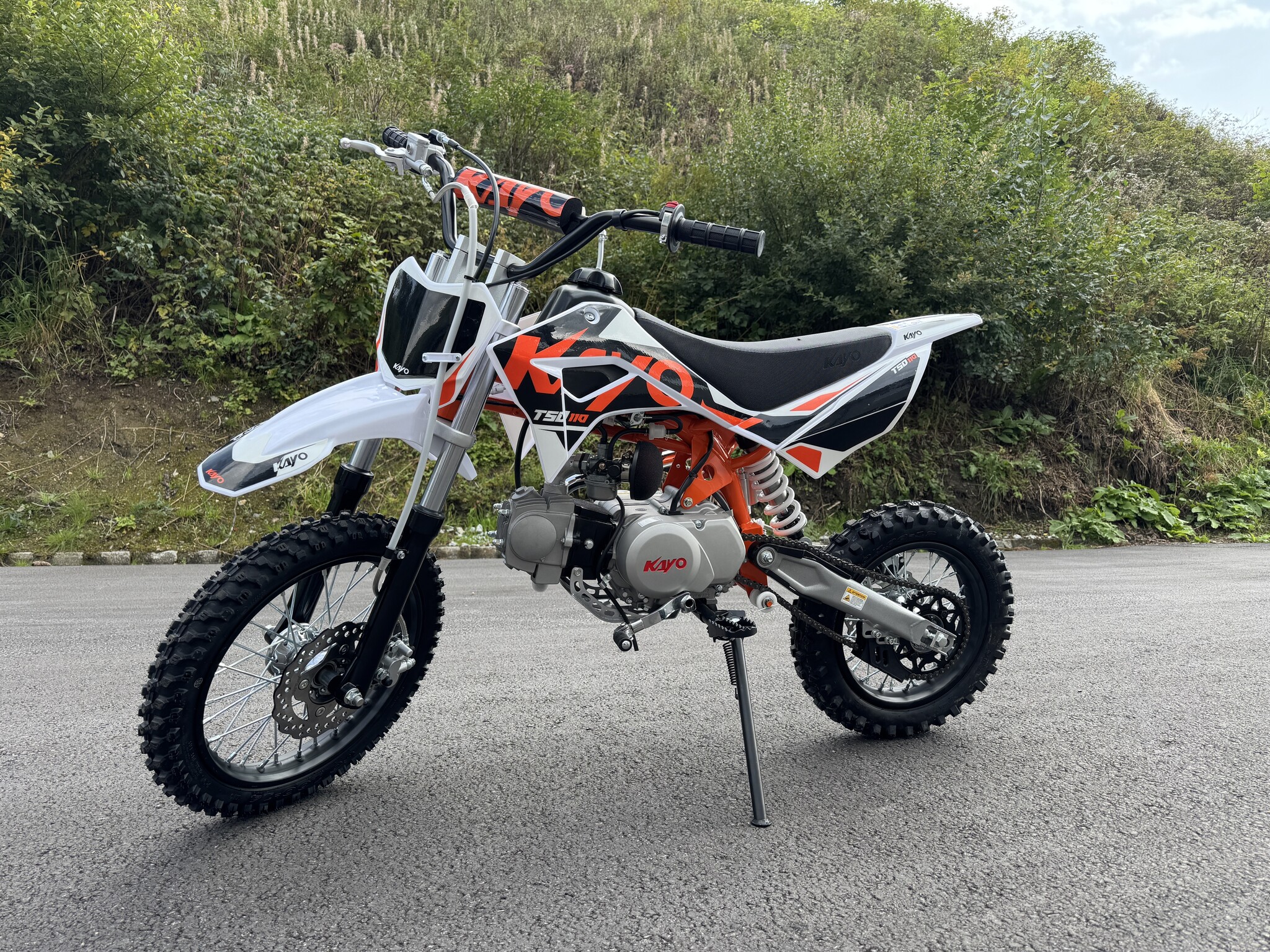 Kayo TSD 110 mit 12/14“ Räder Semiautomatik - E-Start & Kickstart