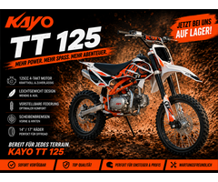 Kayo TT125 Dirtbike mit 14" 17" Räder - Schalter