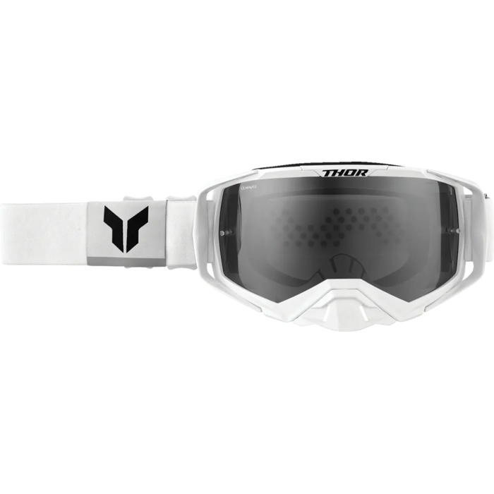 Thor MX Brille Activate Goggles weiss / Lens Iridium verspiegelt