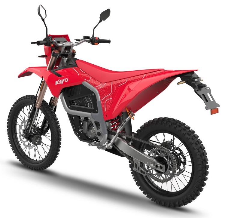 Kayo EC2I elektrisches Enduro-Motorrad, Straßenzulassung