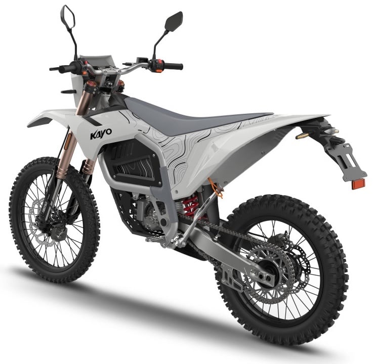 Kayo EC2I elektrisches Enduro-Motorrad, Straßenzulassung