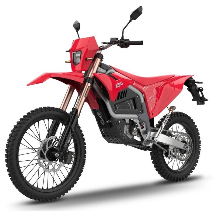 Kayo EC2I elektrisches Enduro-Motorrad, Straßenzulassung