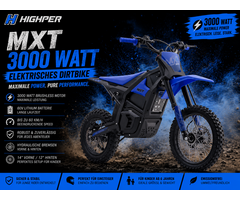 Highper Elektro Motocross MXT 3000W 48 Volt 21Ah Lithium Akku 12/14