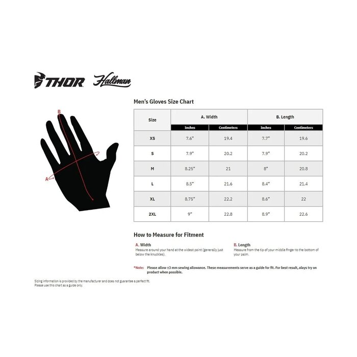 Thor Handschuhe Ridemode Static rot weiss