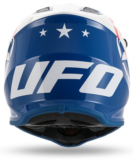 UFO Kinder Motocross Helm Korey weiss blau
