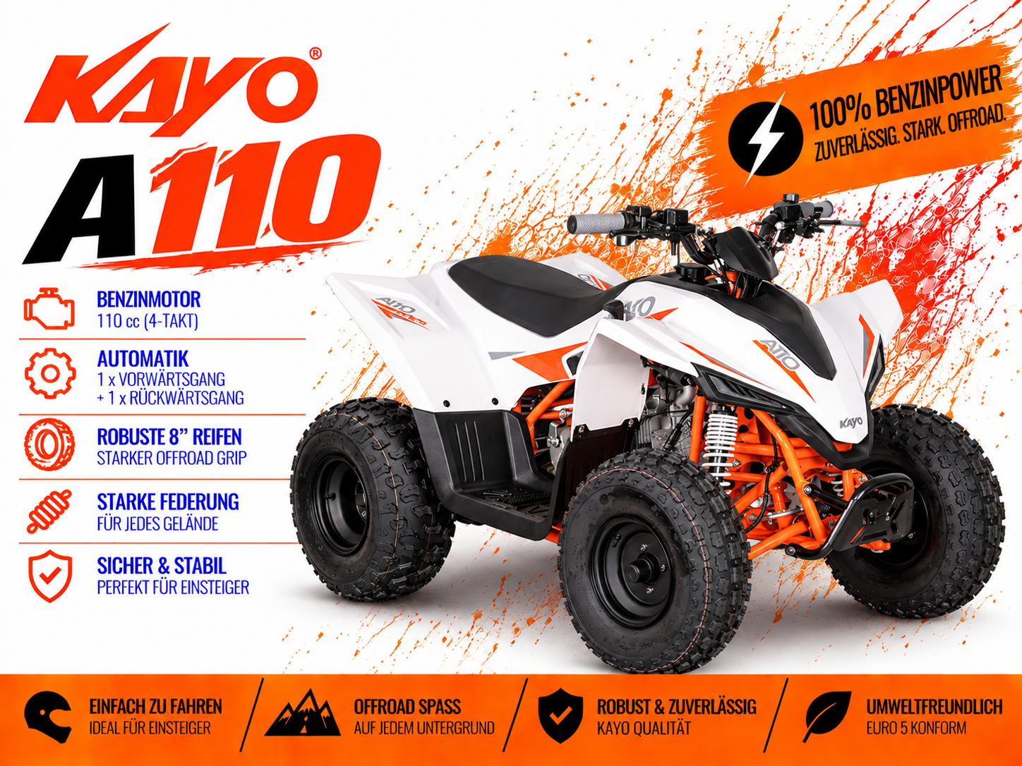 Kayo A110 Sport Kinderquad