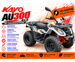 Kayo AU300 4x2 EFI Quad mit Strassenzulassung