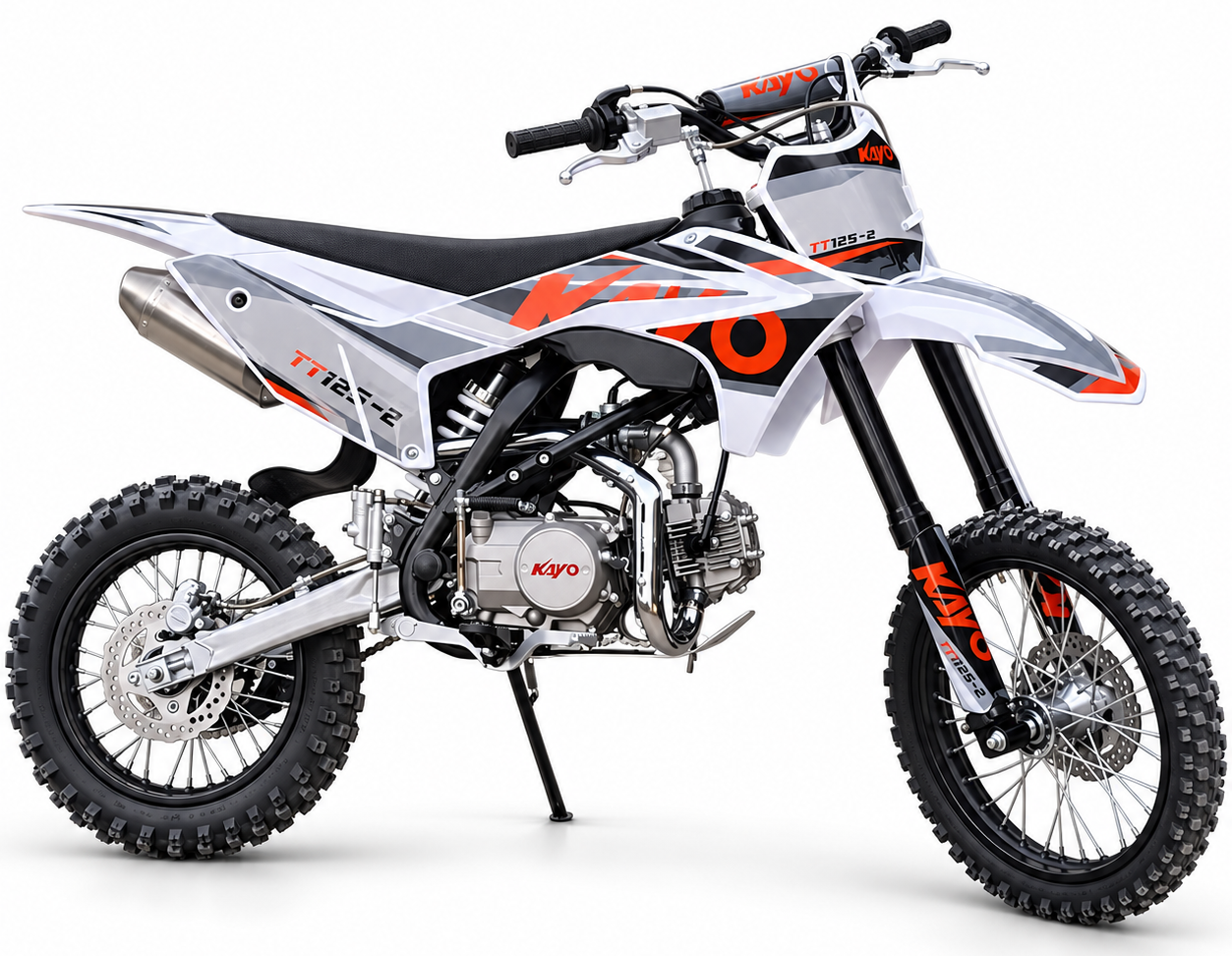 Kayo TT125-2 Dirtbike mit 14" 17" Räder - Schalter